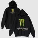 Sudadera con Capucha Monster Energy de Gran Logotipo - Ropa Unisex para Entusiastas del Aire Libre y Automóviles 1 small thumbnail