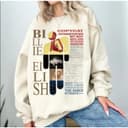 Camiseta, Sudadera y Hoodie Billie Eilish Hit Me Hard Y2K Regalo 1 small thumbnail