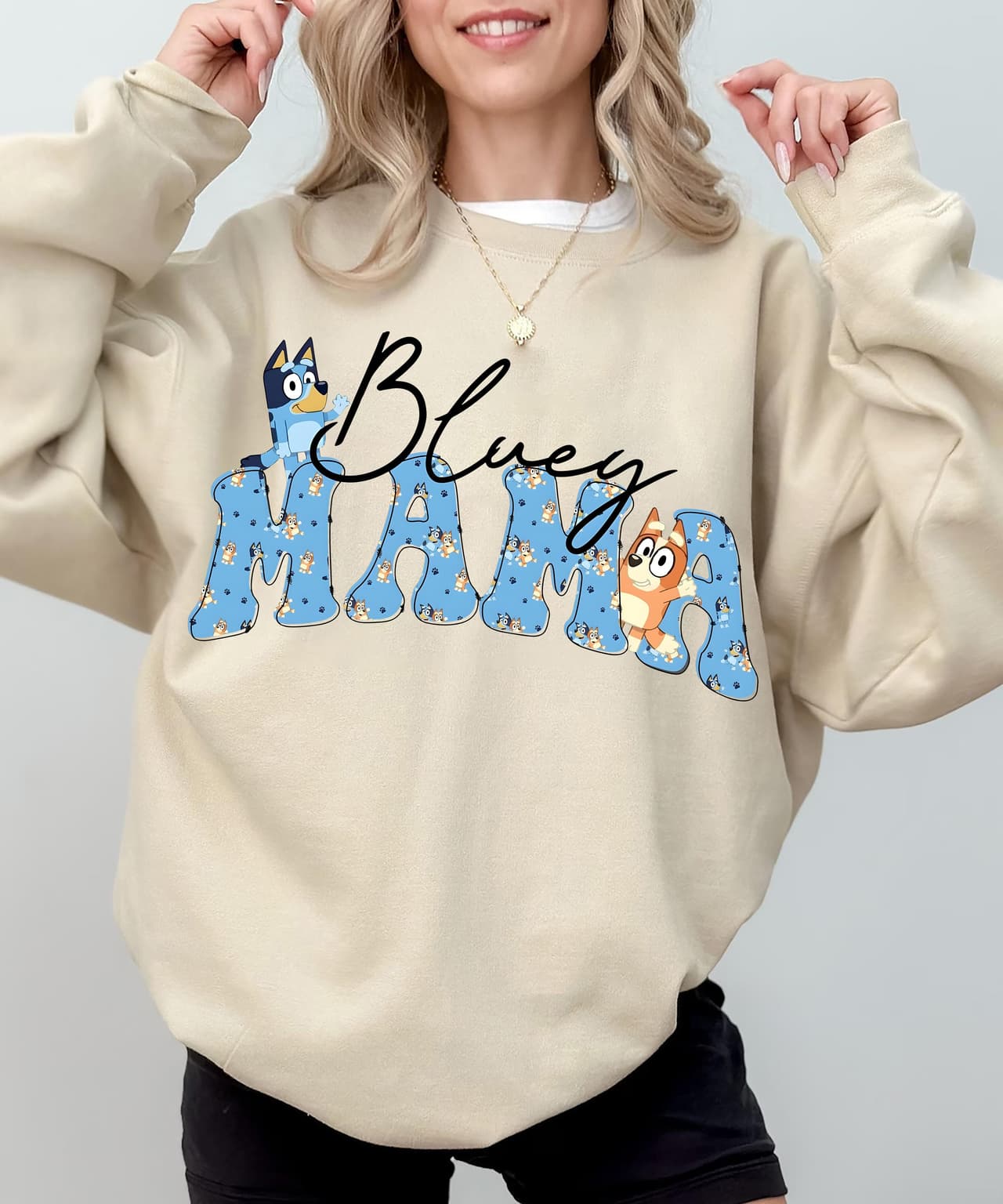 Bluey & Bingo Mama Mom Sweatshirt Hoodie | Mother's Day Gift, Comfort Colors – image 2, Bluey Tee, Bluey Merch, Bluey Shirt, Bluey Sweatshirt, Bluey Hoodie, Bluey Clothes