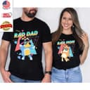 Camiseta Bluey Rad Mom Dad, Playera Chilli Heeler - Regalo Retro para Padres 1 small thumbnail