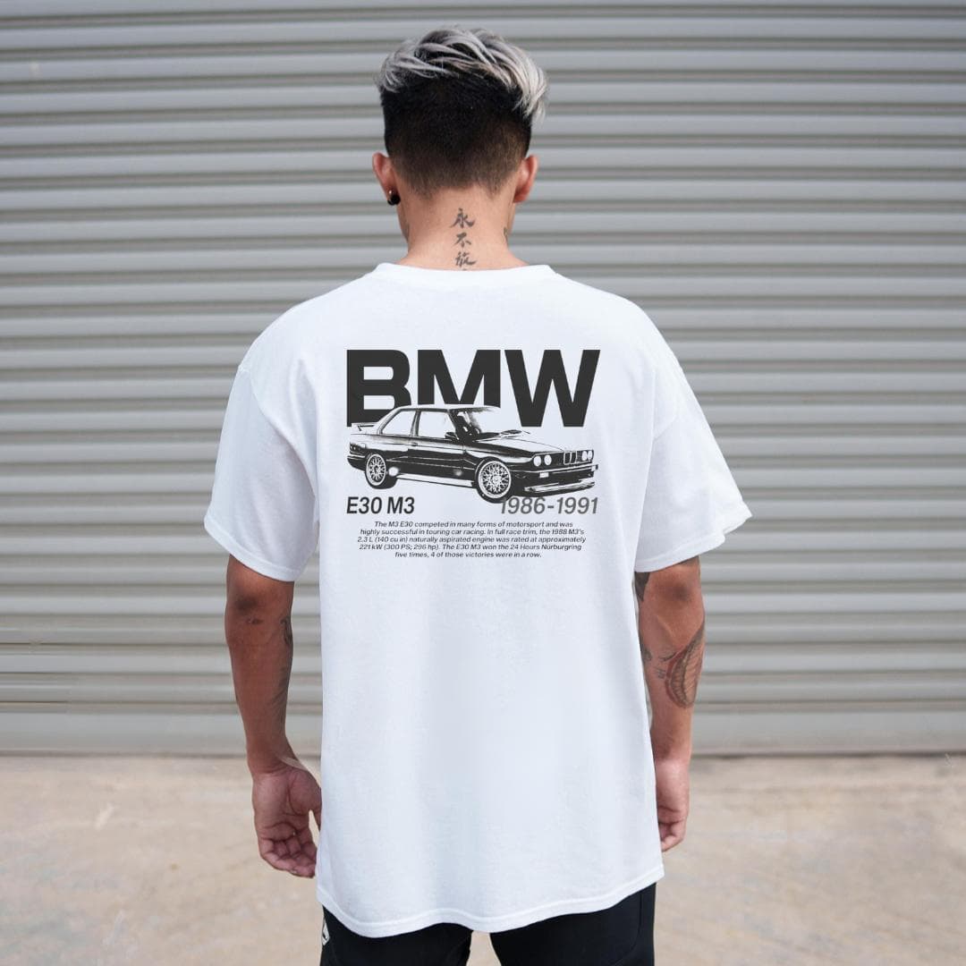 Camiseta Gráfica BMW E30 M3, Camiseta Coche Clásico Racing Años 90 Unisex – image 3, BMW Tee, BMW E30 M3 Merch, BMW E30 M3 Shirt, BMW E30 M3 Sweatshirt, BMW E30 M3 Hoodie, BMW E30 M3 Clothes