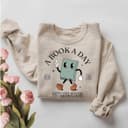 Book Lover Gift: Book A Day Keeps Mental Breakdown Away, Reading 4 small thumbnail