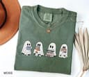 Bookish Ghost Reading Books Tee | Halloween Sweatshirt Hoodie | Comfort Colors 2 small thumbnail