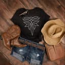 Boot Stitch Western Cowgirl Graphic T-shirt, Hoodie & Sweatshirt 1 small thumbnail