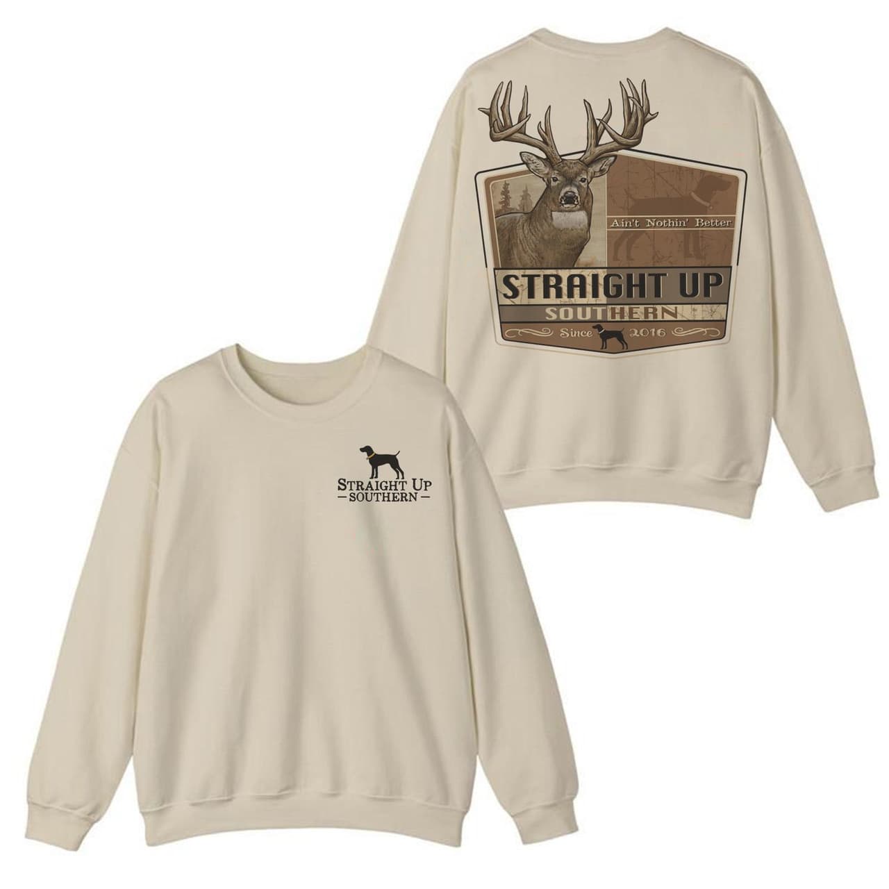Buck Nothing Better Southern Hunting Sweatshirt - Gift for Men & Women – image 1, Buck Nothing Better Southern Tee, Buck Nothing Better Southern Merch, Buck Nothing Better Southern Shirt, Buck Nothing Better Southern Sweatshirt, Buck Nothing Better Southern Hoodie, Buck Nothing Better Southern Clothes