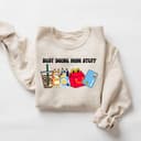 Sudadera 'Busy Doing Mom Stuff', Camiseta Mamá Divertida, Cuello Redondo Perro – Hoodie Unisex 1 small thumbnail