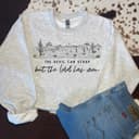 But The Lord Has Won Western Sweatshirt - Country Shirt Women 1 small thumbnail