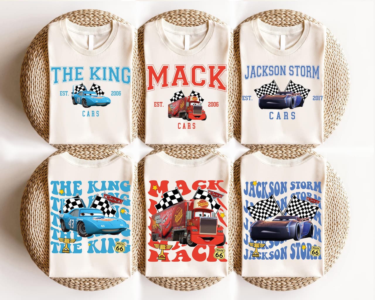 Cars 2-Sided Family Birthday Shirt - Lightning McQueen & Friends – image 2, disney shirt, cameron boyce merch, disney shirts for women, disney tee shirts womens, womens disney tee, disney family shirts, disney t shirts family