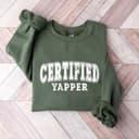 Certified Yapper Retro T-Shirt, Sweatshirt, Hoodie - Vintage Funny Gift 3 small thumbnail