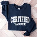 Certified Yapper Retro T-Shirt, Sweatshirt, Hoodie - Vintage Funny Gift 2 small thumbnail