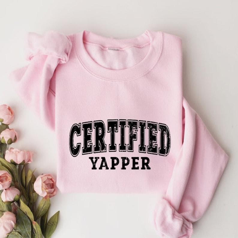 Certified Yapper Retro T-Shirt, Sweatshirt, Hoodie - Vintage Funny Gift – image 4, Certified Yapper Tee, Certified Yapper Merch, Certified Yapper Shirt, Certified Yapper Sweatshirt, Certified Yapper Hoodie, Certified Yapper Clothes