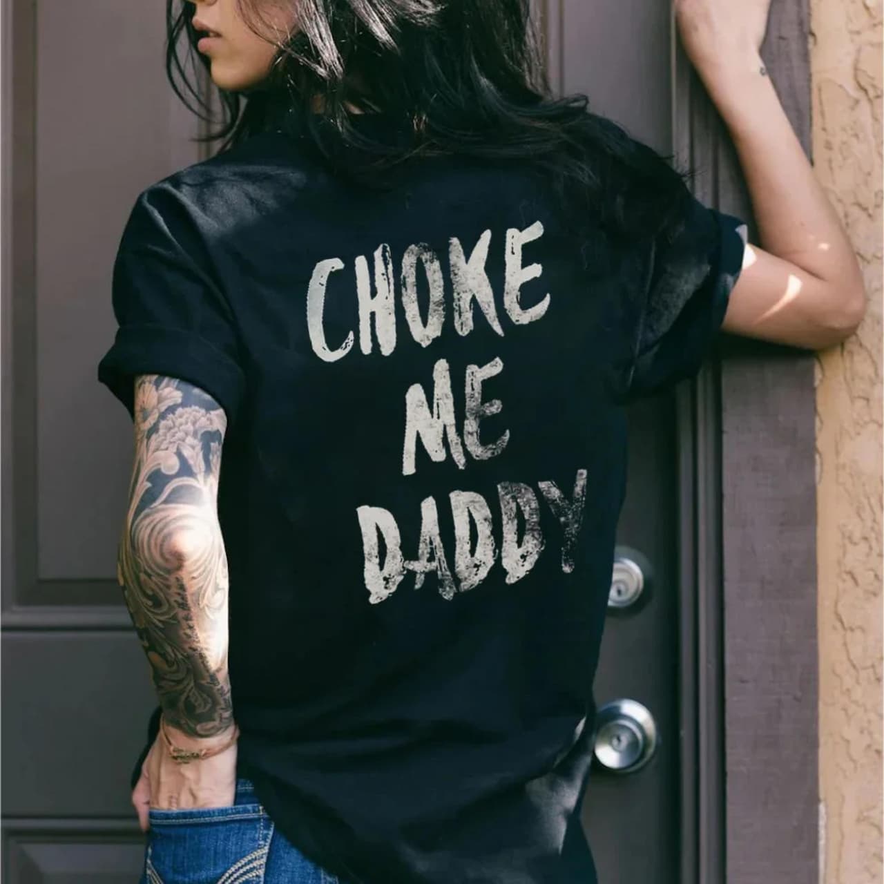 Choke Me Daddy Camiseta Divertida, Regalo Día del Padre, Humor Negro Parodia Tee – image 2, Choke Me Daddy Tee, Choke Me Daddy Merch, Choke Me Daddy Shirt, Choke Me Daddy Sweatshirt, Choke Me Daddy Hoodie, Choke Me Daddy Clothes