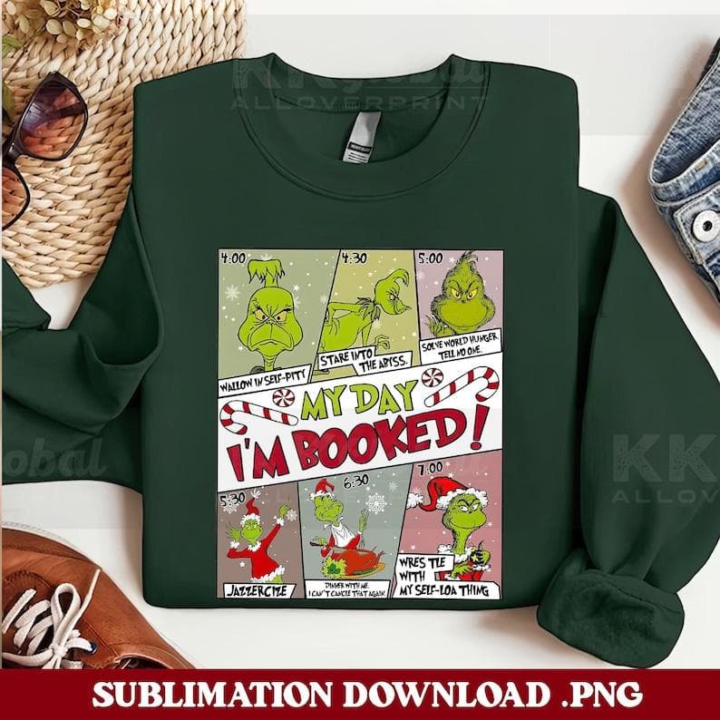 Christmas Grinch Sudadera, Grinchmas Timetable Sudadera, Grinch Xmas Family, Grinchmas Sudaderas, I'm Book Sudadera, Christmas Sudadera con capucha and Sweater; T-shirt Cotton Menswear Sudadera, Sudadera con capucha, Comfort Colors – image 4, Grinch Tee, christmas tees, christmas pullover ugly, ugly xmas sweatshirt, ugly sweatshirt christmas, christmas sweatshirt ugly, ugly christmas sweatshirt men