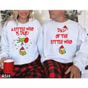 Christmas Pregnancy Reveal Shirt & Sweatshirt for New Parents 2 small thumbnail