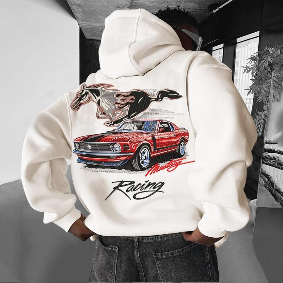Classic Mustang Racing Hoodie, Unisex Menswear Sweatshirt, Car T-Shirt – image 1, Mustang Racing Tee, Mustang Racing Shirt, Mustang Racing Sweatshirt, Mustang Racing Hoodie, Mustang Racing Clothes