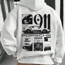 Classic Porsche 911 Turbo S Embroidered Cotton Hoodie - Unisex Gift 2 small thumbnail