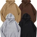 Classic Solid Unisex Hoodie Pullover for Everyday Wear 2 small thumbnail