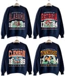 Sudadera Clásica Vintage NCAA de Todos los Equipos con Cuello Redondo para Aficionados al Fútbol 1 small thumbnail