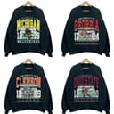 Sudadera Clásica Vintage NCAA de Todos los Equipos con Cuello Redondo para Aficionados al Fútbol 2 small thumbnail