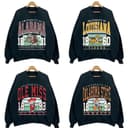 Sudadera Clásica Vintage NCAA de Todos los Equipos con Cuello Redondo para Aficionados al Fútbol 3 small thumbnail