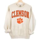 Clemson Tigers NCAA Football Basketball Vintage Graphic Cotton Shirt for Fans 2 small thumbnail