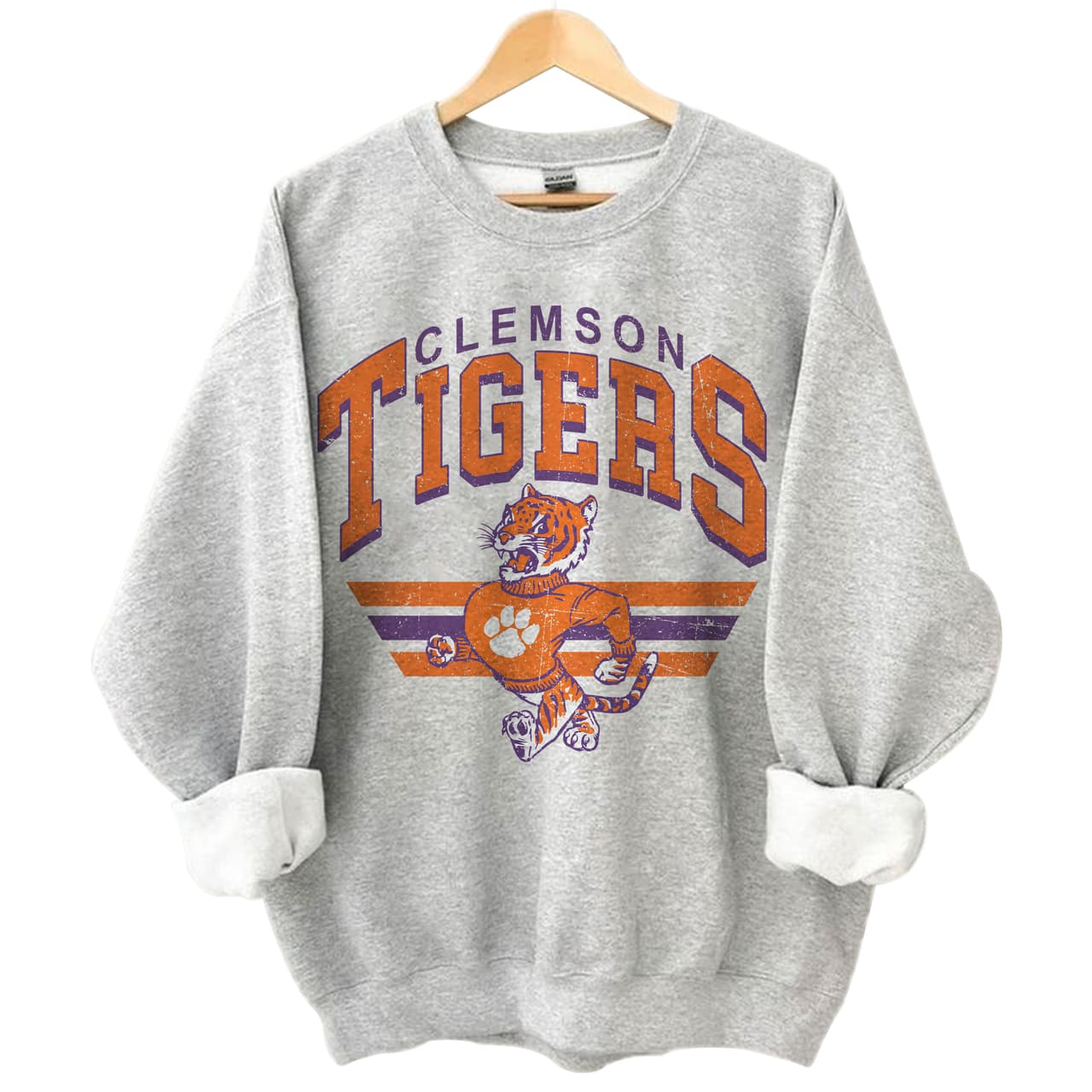 Clemson Tigers Vintage Football NCAA Unisex Sweatshirt - Classic Fan Gift – image 1, Clemson Tigers Tee, Clemson Tigers Shirt, Clemson Tigers Sweatshirt, Clemson Tigers Hoodie
