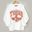 Clemson Tigers Vintage Football NCAA Unisex Sweatshirt - Classic Fan Gift 3 small thumbnail