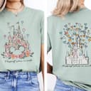 Comfort Colors Disneyland Castle T-Shirt - Happiest Place Matching Tees 1 small thumbnail