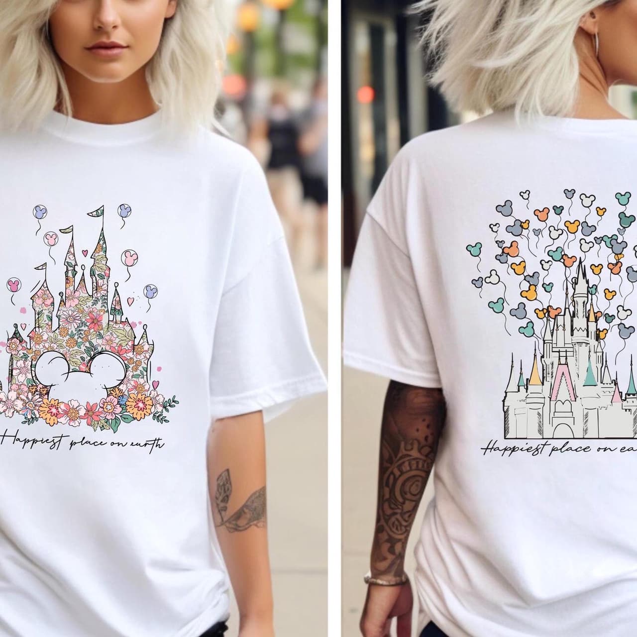 Comfort Colors Disneyland Castle T-Shirt - Happiest Place Matching Tees – image 4, disney shirt, cameron boyce merch, disney shirts for women, disney tee shirts womens, womens disney tee, disney family shirts, disney t shirts family