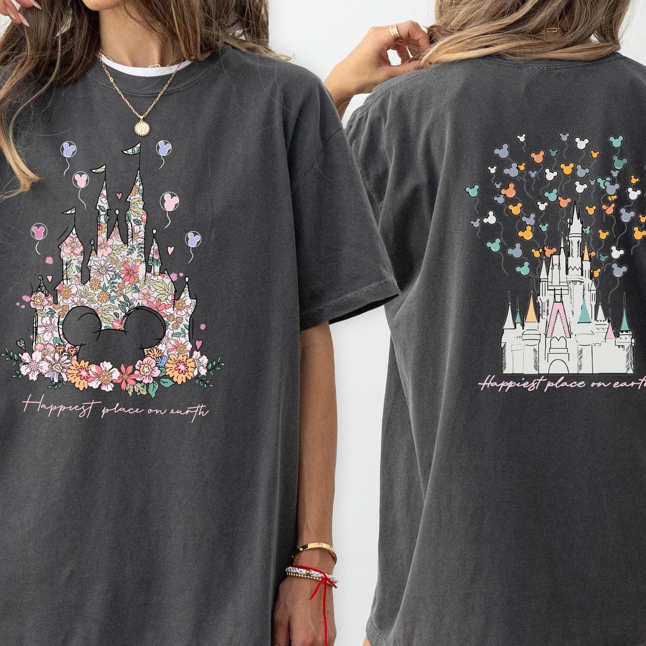 Comfort Colors Disneyland Castle T-Shirt - Happiest Place Matching Tees – image 3, disney shirt, cameron boyce merch, disney shirts for women, disney tee shirts womens, womens disney tee, disney family shirts, disney t shirts family