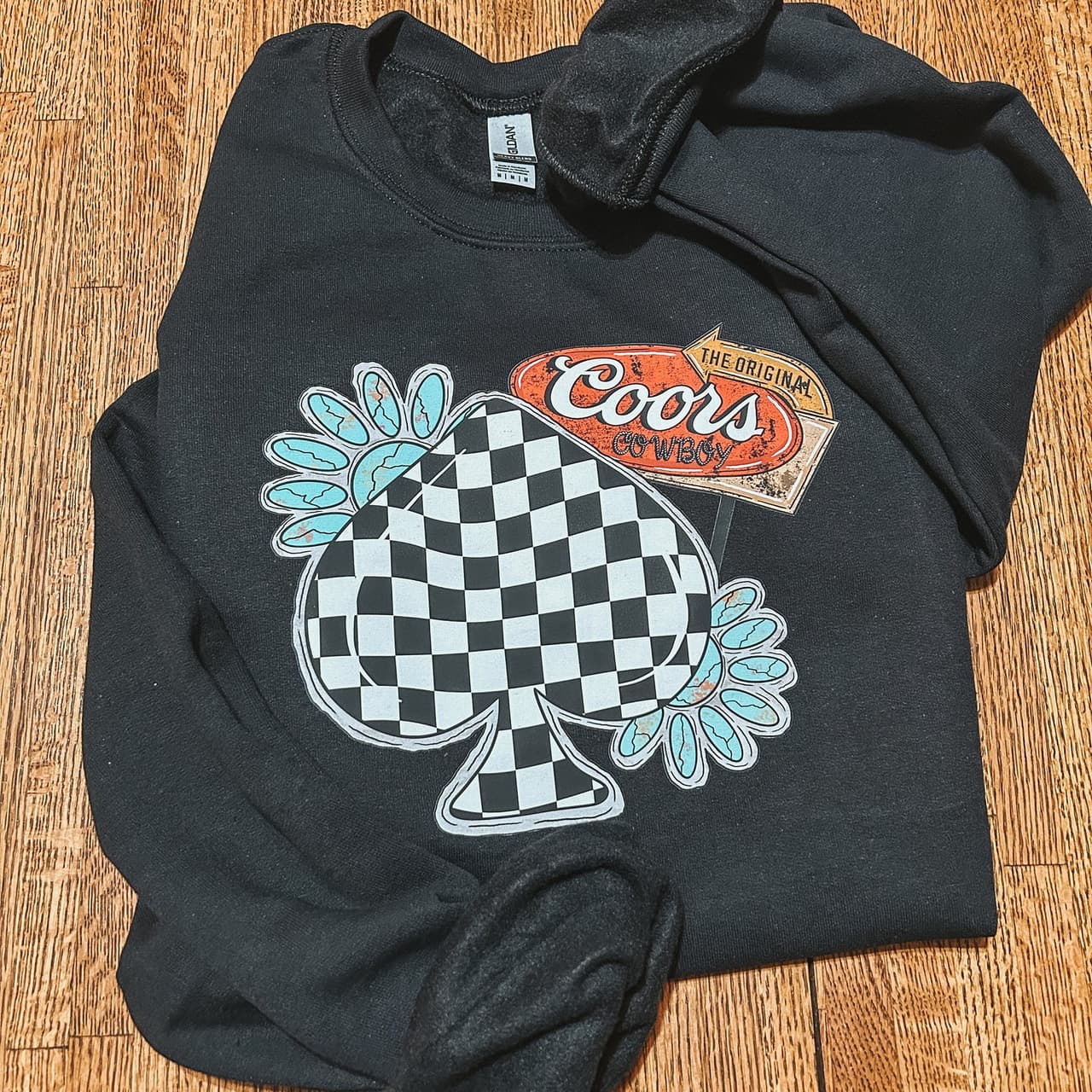 Coors Cowboy Sweatshirt, Coors Banquet Hoodie, Western outfits Women, Cowboy western sweatshirts, Punchy Western Crewneck – image 1, coors Tee, coors banquet shirt, coors light shirt, coors light tee shirt, coors light beer shirt, coors banquet button up shirt, coors shirt