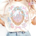 Camiseta Coquette Bow Castillo, Magic Kingdom, Fantasía Baby Tee, Regalo de Cumpleaños 1 small thumbnail