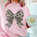 Coquette Camo Bow Bottomland Hunting Camo Crewneck Sweatshirt 3 small thumbnail