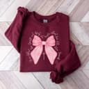 Sudadera Coquette Cristiana con Lazo Rosa de Fe para Mujer 4 small thumbnail
