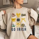 Camiseta Coquette Notre Dame Fighting Irish NCAA Fútbol Retro Regalo 3 small thumbnail