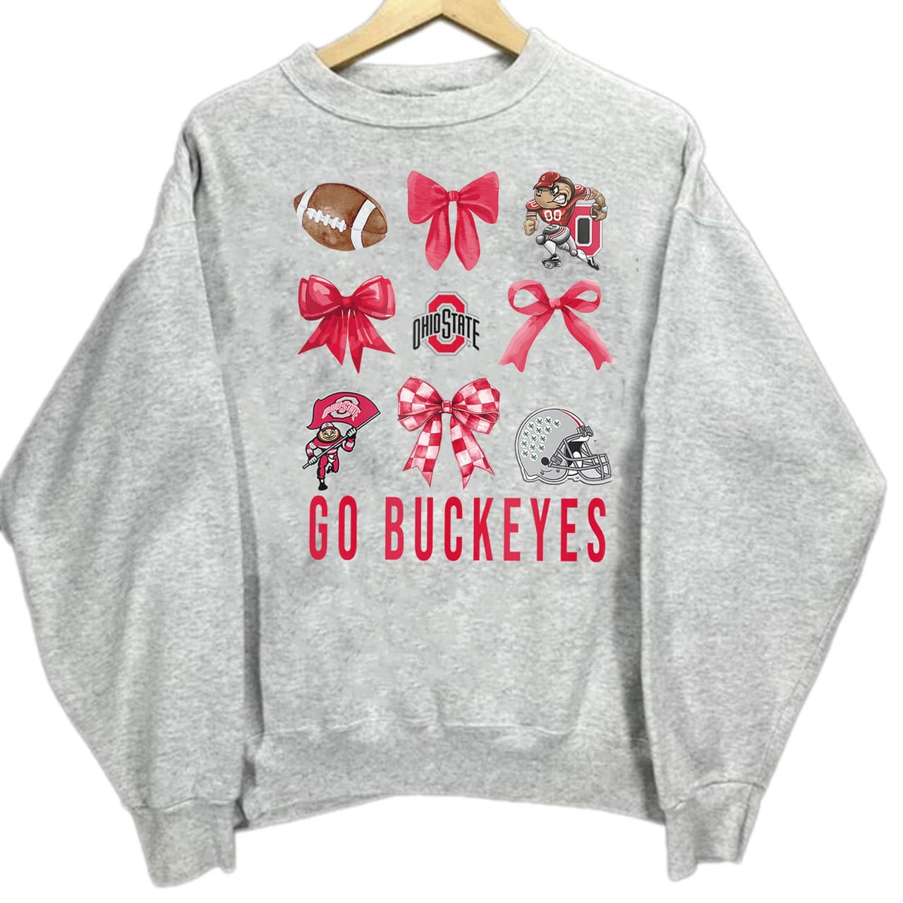 Camiseta Gráfica Coquette Ohio State Buckeyes Football NCAA - Regalo Unisex – image 1, Ohio State Buckeyes Tee, Ohio State Buckeyes Merch, Ohio State Buckeyes Shirt, Ohio State Buckeyes Sweatshirt, Ohio State Buckeyes Hoodie, Ohio State Buckeyes Clothes