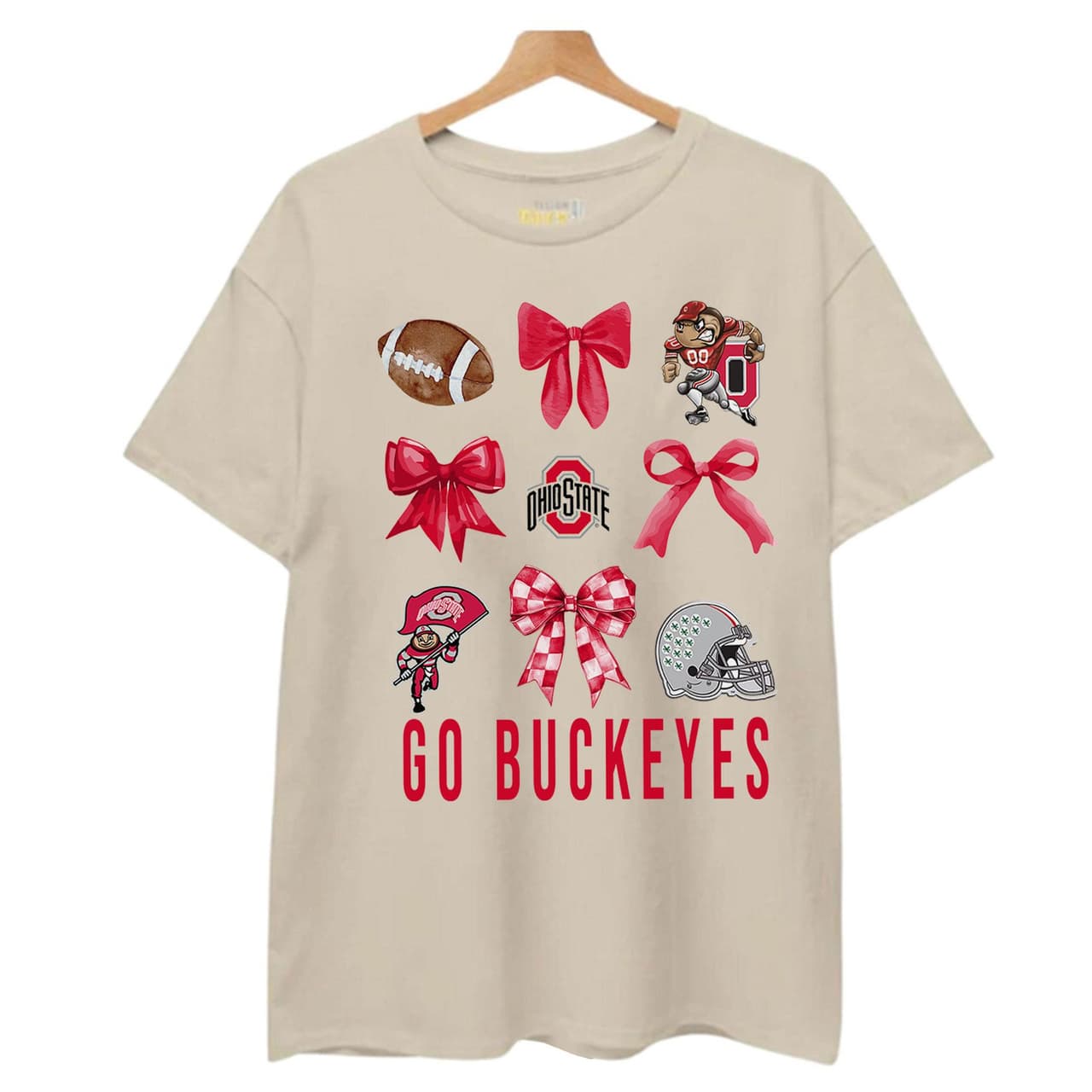 Camiseta Gráfica Coquette Ohio State Buckeyes Football NCAA - Regalo Unisex – image 3, Ohio State Buckeyes Tee, Ohio State Buckeyes Merch, Ohio State Buckeyes Shirt, Ohio State Buckeyes Sweatshirt, Ohio State Buckeyes Hoodie, Ohio State Buckeyes Clothes