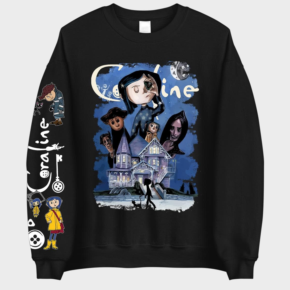 Coraline Best For Coraline Movie Sweatshirt, Vintage Halloween Movie Hoodie Sweatshirt, Hoodie, Comfort Colors – image 2, Coraline Best For Coraline Tee, Coraline Best For Coraline Merch, Coraline Best For Coraline Shirt, Coraline Best For Coraline Sweatshirt, Coraline Best For Coraline Hoodie, Coraline Best For Coraline Clothes