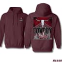 Cowboy Killer Skull Western Hoodie, Sweatshirt - Bold Edgy Comfort Colors 4 small thumbnail