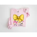 Custom Coquette Teacher Name Shirt - Pencil Bow Back to School Tee 2 small thumbnail