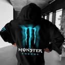 Custom Monster Energy Hoodie, Racing Style Sweatshirt, Casual Unisex T-Shirt Streetwear 4 small thumbnail