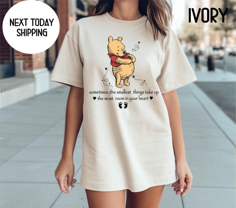 Cute Pregnancy Pooh Shirt, New Mom T-Shirt, Hoodie, Sweatshirt Gift – image 2, Pooh Tee, Pooh Merch, Pooh Shirt, Pooh Sweatshirt, Pooh Hoodie, Pooh Clothes