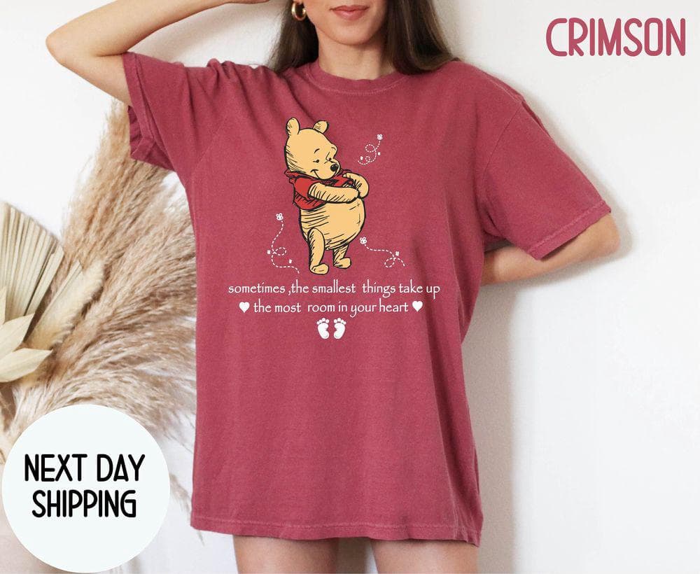 Cute Pregnancy Pooh Shirt, New Mom T-Shirt, Hoodie, Sweatshirt Gift – image 3, Pooh Tee, Pooh Merch, Pooh Shirt, Pooh Sweatshirt, Pooh Hoodie, Pooh Clothes