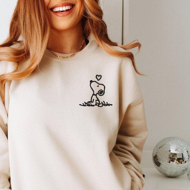 Cute Snoopy Peanuts Sweatshirt & Hoodie | Love Snoopy Comfort Colors – image 4, Snoopy Tee, Snoopy Merch, Snoopy Shirt, Snoopy Sweatshirt, Snoopy Hoodie, Snoopy Clothes