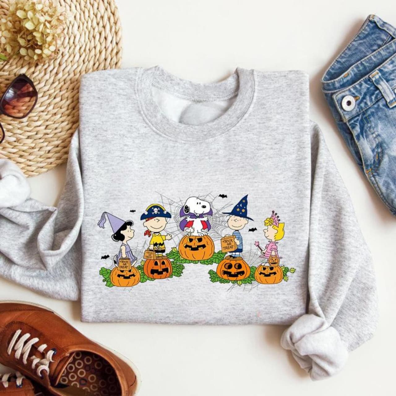 Cute Snoopy Pumpkin Halloween Sweatshirt – image 4, disney shirt, cameron boyce merch, disney shirts for women, disney tee shirts womens, womens disney tee, disney family shirts, disney t shirts family
