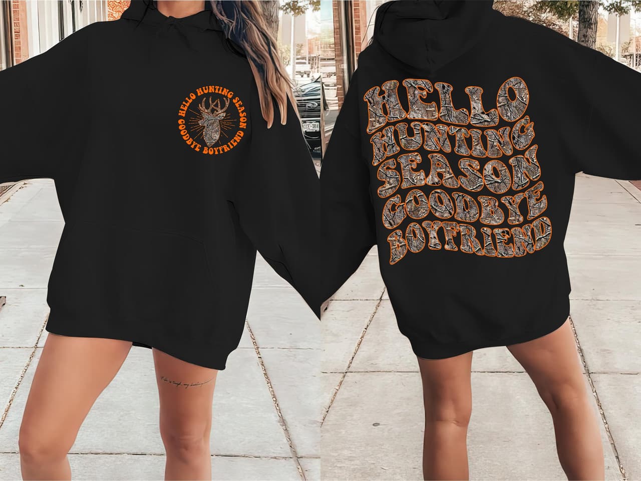 Sudadera Adiós Novio, Temporada Caza de Ciervos, Regalo Esposa Cazador – image 3, Deer Hunting Tee, Deer Hunting Merch, Deer Hunting Shirt, Deer Hunting Sweatshirt, Deer Hunting Hoodie, Deer Hunting Clothes