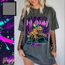 Def Leppard Neon 80s Vintage Band Graphic T-Shirt Retro Concert Tee 1 small thumbnail