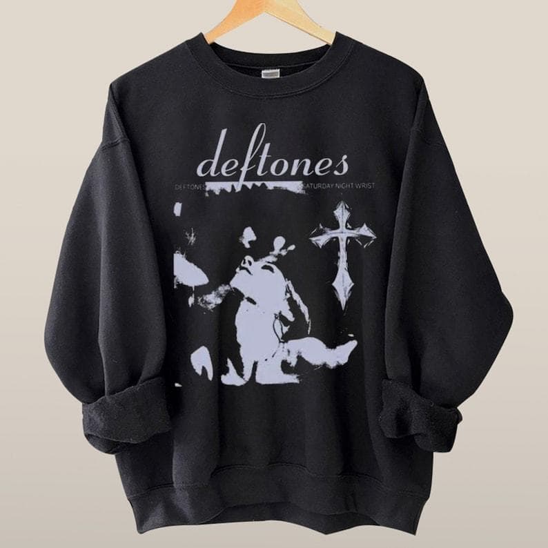 Deftones Vintage Retro Tour Rock Band Sweatshirt & Hoodie – image 1, Deftones Tee, Deftones Merch, Deftones Shirt, Deftones Sweatshirt, Deftones Hoodie, Deftones Clothes