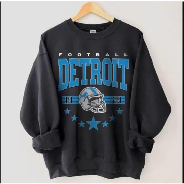 Camiseta y Sudadera de Detroit Football, Estilo Vintage para Domingo de Fútbol – image 1, Detroit Lions Tee, detroit lions shirt, detroit lions tee shirts, detroit lions football shirt, detroit lions sweat shirt, nflshop lions, lions sweatshirt