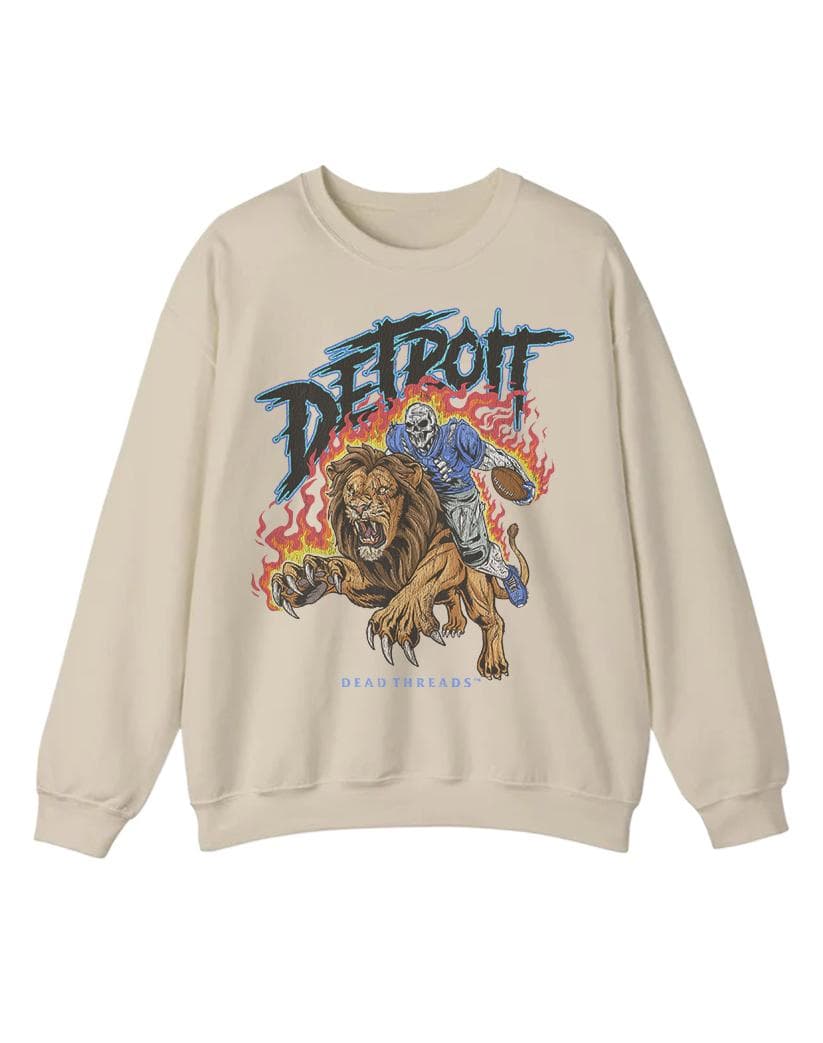 Detroit Football Sweatshirt & Hoodie - Comfort Colors (Limited Edition) – image 1, Detroit Lions Tee, detroit lions shirt, detroit lions tee shirts, detroit lions football shirt, detroit lions sweat shirt, nflshop lions, lions sweatshirt